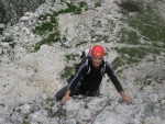 Passo Falzarego 2010, Pardn poas, ideln vyladn forma a lezen veho druhu. Tenikou byl 500 metr dlouh vstup na Prvn pil Tofany.... - fotografie 4
