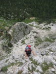 Passo Falzarego 2010, Pardn poas, ideln vyladn forma a lezen veho druhu. Tenikou byl 500 metr dlouh vstup na Prvn pil Tofany.... - fotografie 5