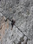 Passo Falzarego 2010, Pardn poas, ideln vyladn forma a lezen veho druhu. Tenikou byl 500 metr dlouh vstup na Prvn pil Tofany.... - fotografie 73
