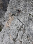 Passo Falzarego 2010, Pardn poas, ideln vyladn forma a lezen veho druhu. Tenikou byl 500 metr dlouh vstup na Prvn pil Tofany.... - fotografie 74