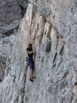 Passo Falzarego 2010, Pardn poas, ideln vyladn forma a lezen veho druhu. Tenikou byl 500 metr dlouh vstup na Prvn pil Tofany.... - fotografie 81