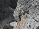 Passo Falzarego 2010, Pardn poas, ideln vyladn forma a lezen veho druhu. Tenikou byl 500 metr dlouh vstup na Prvn pil Tofany.... - fotografie 85