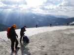 Vstup na Grossvenediger - srpen 2011, V srpnu jsme vyrazili s kilenty na vrchol tet nejvy hory Rakouska Grossvenediger - 3.674m. Vrcholu Velkho Bentana jsme zdrn doshli a tak si dosyta uili pohody vldnouc na Neue Prager Hut - fotografie 28