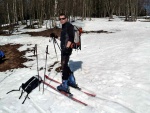 Základní kurz skialpinismu 16.-18.3.2012, Parádní jarní počásko, tvrdý firn a čistě chlapská parta. K tomu vyvrcholení na Sněžce a bezva náladička. Prostě se to vydařilo. - fotografie 7